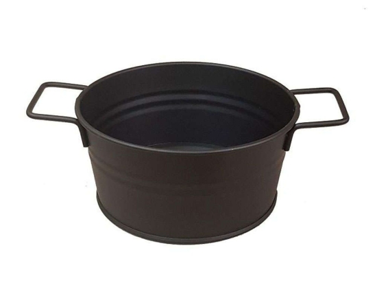 Μπωλ Σερβιρίσματος TEM121 23x16x7,5cm Black Espiel Μέταλλο