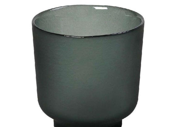 Κηροπήγιο Για Ρεσώ Caprice DAC1701K6 9,5x9,5x9cm Dark Green Espiel Γυαλί