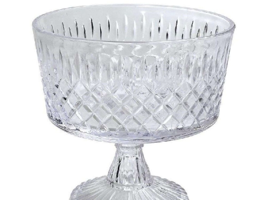 Μπωλ Με Πόδι ORT126 15x15x15cm Clear Espiel Γυαλί