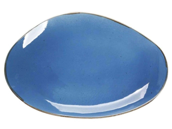 Πιατέλα Σερβιρίσματος Terra TLF107K6 36x24,5x2,5cm Blue Espiel Πορσελάνη