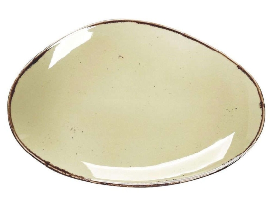Πιατέλα Σερβιρίσματος Terra TLH107K6 36x24,5x2,5cm Green Espiel Πορσελάνη