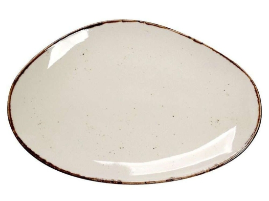 Πιατέλα Σερβιρίσματος Terra TLK107K6 36x24,5x2,5cm Beige Espiel Πορσελάνη