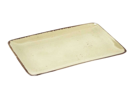 Πιατέλα Σερβιρίσματος Terra TLH108K6 30,5x21x2,5cm Green Espiel Πορσελάνη