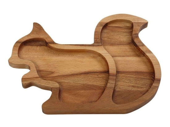 Πλατώ Σερβιρίσματος 2 Θέσεων KOP118 28x20,5x2cm Natural Espiel Ξύλο