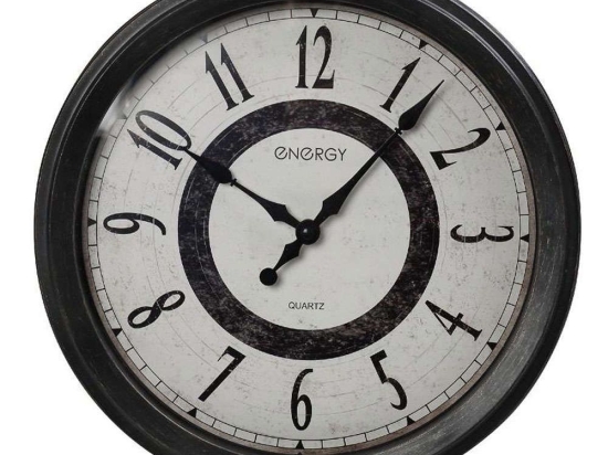 Ρολόι Τοίχου ROL611 30,3x30,3x4cm Grey Espiel Πολυρεσίνη