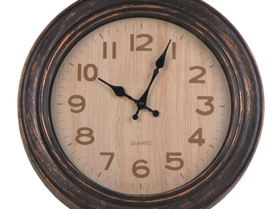 Ρολόι Τοίχου ROL616 40,2x40,2x4,8cm Beige Espiel Πολυρεσίνη