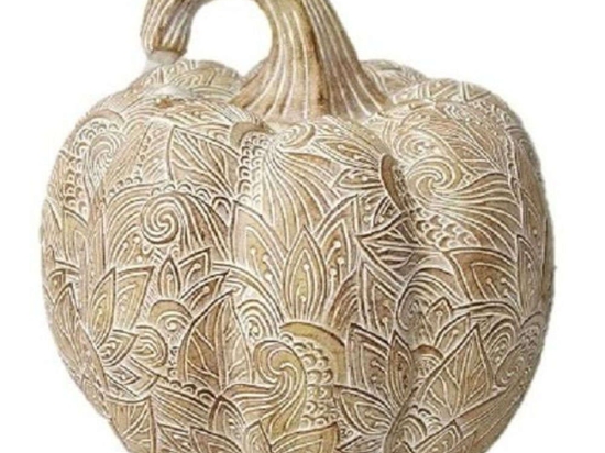 Διακοσμητική Κολοκύθα VRE119K2 18cm Beige Espiel Πολυρεσίνη