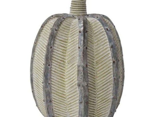 Διακοσμητική Κολοκύθα VRE224 24,2cm Grey-Beige Espiel Πολυρεσίνη