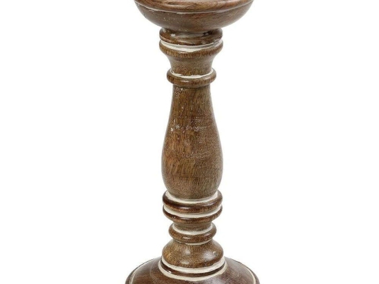 Κηροπήγιο PIG210 38cm Brown Espiel Ξύλο