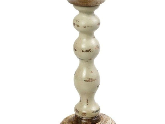 Κηροπήγιο PIG208 30cm Cream Espiel Ξύλο