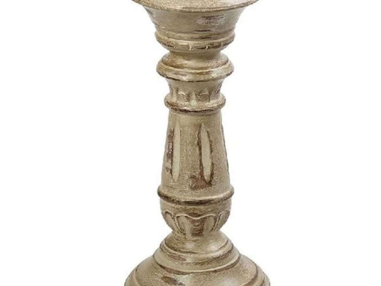 Κηροπήγιο PIG218 23cm Brown-Green Espiel Ξύλο