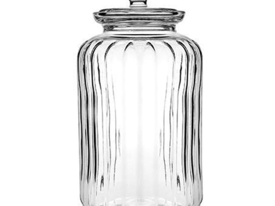 Βάζο Αποθήκευσης Με Καπάκι SP96393K1 2500ml 25,8x11,4x11,4cm Clear Espiel Γυαλί
