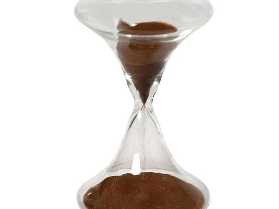 Κλεψύδρα Πλακέ Με Άμμο PYD212 16cm Brown Espiel Γυαλί