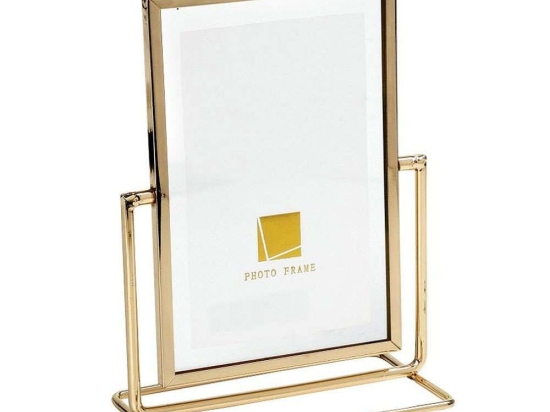 Κορνίζα Περιστρεφόμενη 2 Όψεων FAM566 10x15cm Gold Espiel Μέταλλο