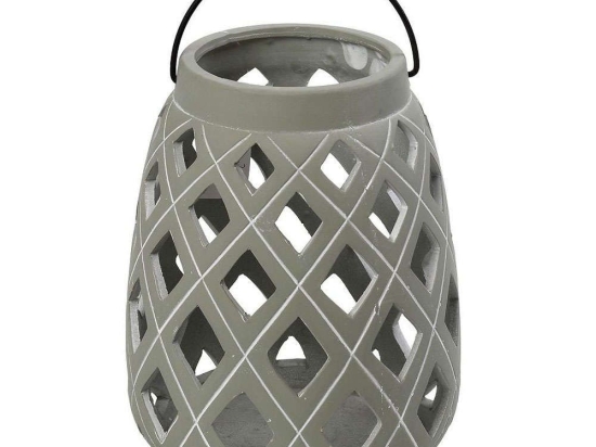 Φανάρι ERT365 15,5x15,5x18,5cm Grey Espiel Κεραμικό
