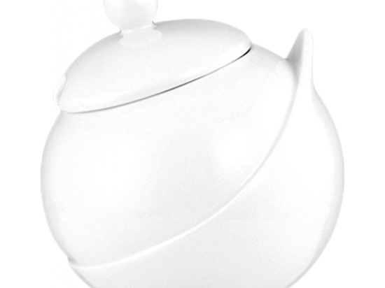 Μπωλ Σερβιρίσματος Με Καπάκι Buffet Gourmet Φ12,5x14,5cm White Espiel Πορσελάνη