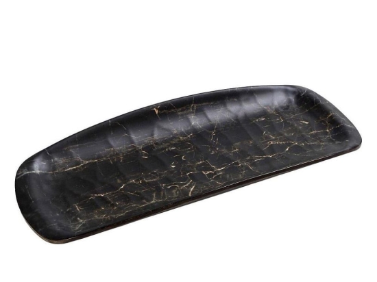 Πιατέλα Γόνδολα Wood Hybrid HWM785K36-6 40,5x16,5cm Black Espiel Μελαμίνη