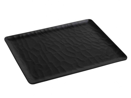 Πιατέλα Σερβιρίσματος Wavy Matte Mlb535K24-6 32,5Χ26,5cm Black Espiel Μελαμίνη