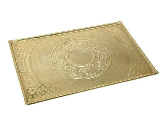 Πλατώ Σερβιρίσματος Pandora LAK402K4 29x21cm Gold Espiel Αλουμίνιο