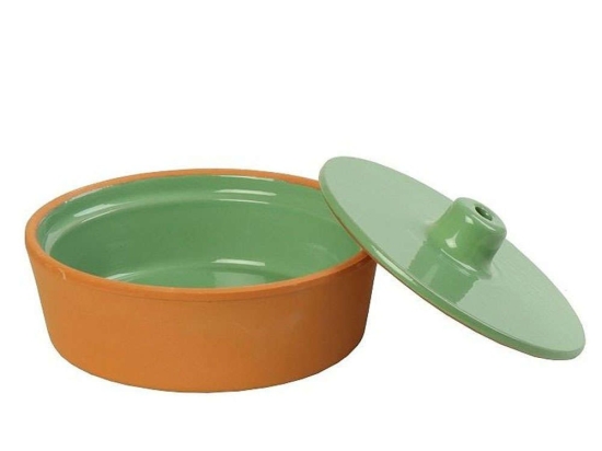 Πυρίμαχο Σκεύος Σκεπαστό NAK151K12-1 15x6cm Green Espiel Κεραμικό