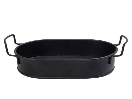 Δίσκος  Με Λαβές TEM104 43x21x5cm Black Espiel Μέταλλο