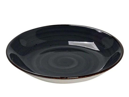 Πιάτο Βαθύ Terra TLG104K6 Φ23,5x4cm Grey Espiel Πορσελάνη