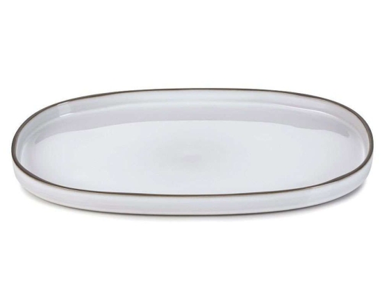 Πιάτο Ρηχό Caractere RV652759K4 35,5x21,8x2,5cm White Espiel Πορσελάνη