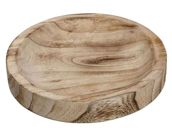 Πλατώ Σερβιρίσματος XYP120 Φ25x4cm Natural Espiel Ξύλο