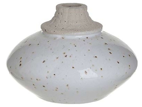 Βάζο Διακοσμητικό 3-70-078-0018 Φ13x9cm Cream Inart Κεραμικό