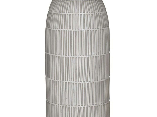 Βάζο Διακοσμητικό Αντικέ 3-70-498-0055 Φ14x30cm White-Gold Inart Κεραμικό