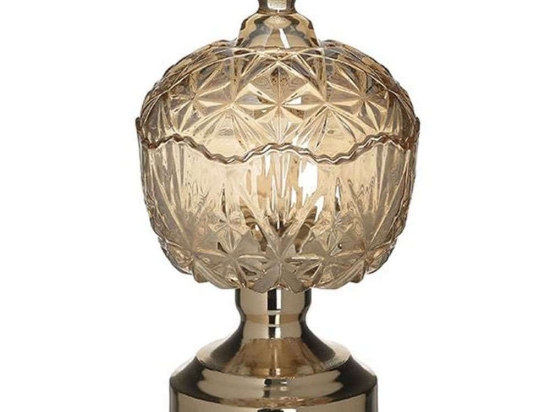 Φοντανιέρα 6-70-151-0119 Δ10,5x20cm Honey Click Μέταλλο,Γυαλί