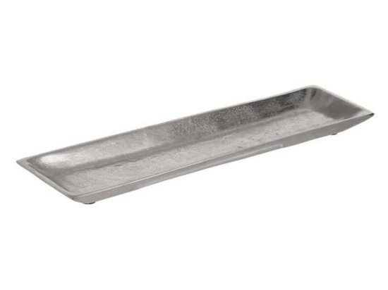 Διακοσμητικός Δίσκος 3-70-357-0202 42x11x2cm Silver Inart Μέταλλο