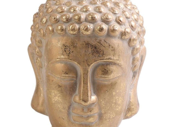Διακοσμητικός Βούδας ERT312K2 16x16x22,5cm Gold Espiel Κεραμικό