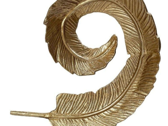 Διακοσμητικό Φύλλο DEP145 49x49cm Black-Gold Espiel Αλουμίνιο