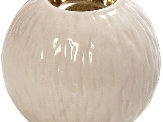 Βάση Ρεσώ ROD254K6 10x10x8cm White-Gold Espiel Κεραμικό