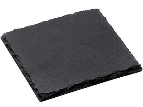 Σουβέρ Πέτρινο (Σετ 6Τμχ) FAG104 10x10cm Black Espiel Σχιστόλιθος