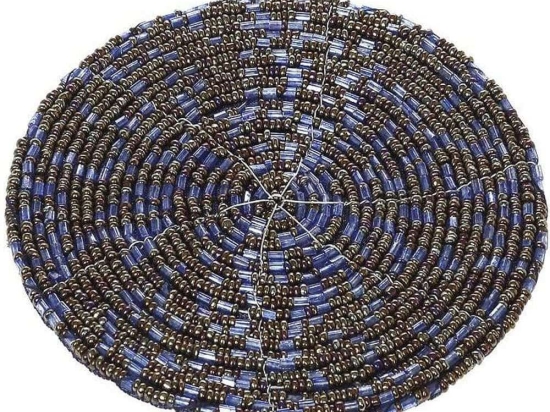 Σουβέρ YRA217K6 Φ10cm Blue Espiel Γυαλί,Πολυεστέρας