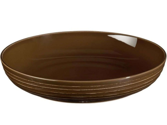 Σαλατιέρα Terra Earth 001.765009K2 28x28x5,4cm Brown Espiel Large Πορσελάνη