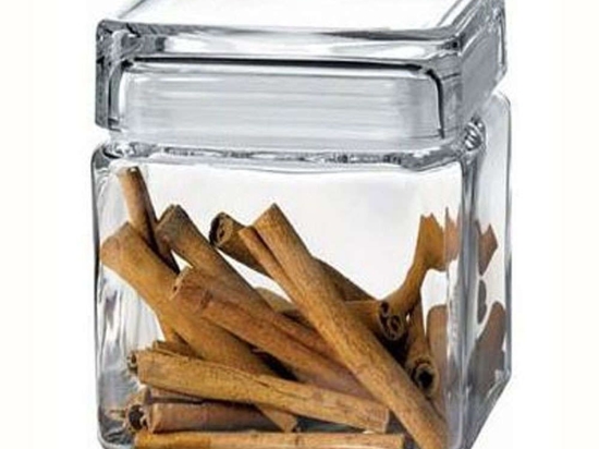 Βάζο Αποθήκευσης Landmark SP98667G1 10,8x10,8x12,4cm 750ml Clear Espiel Γυαλί