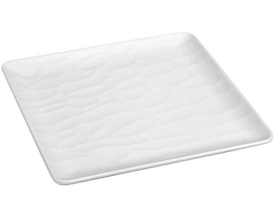 Πιάτο Ρηχό Wavy MLW349K36-6 26x26x1,2cm White Espiel Μελαμίνη