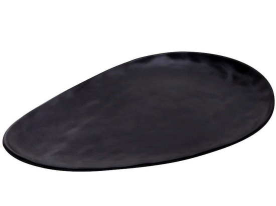 Πιατέλα Wavy MLB3211K18-6 28x40x2cm Black Espiel Μελαμίνη