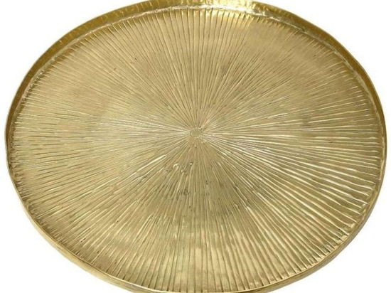 Πλατώ Σερβιρίσματος Pandora LAK303K4 Φ26,5cm Gold Espiel Αλουμίνιο