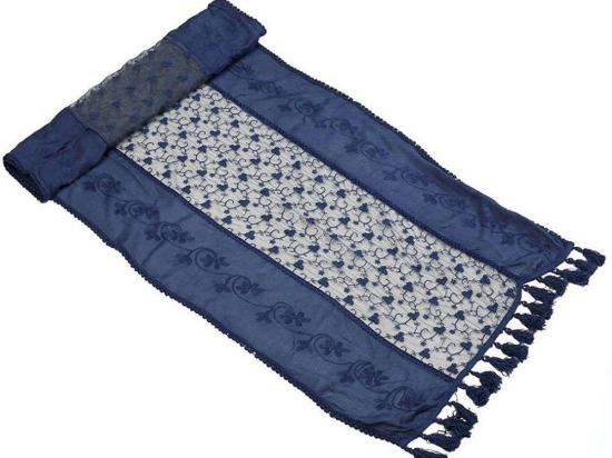Runner ARF225 Blue Espiel 50X190 Viscose-Βαμβάκι