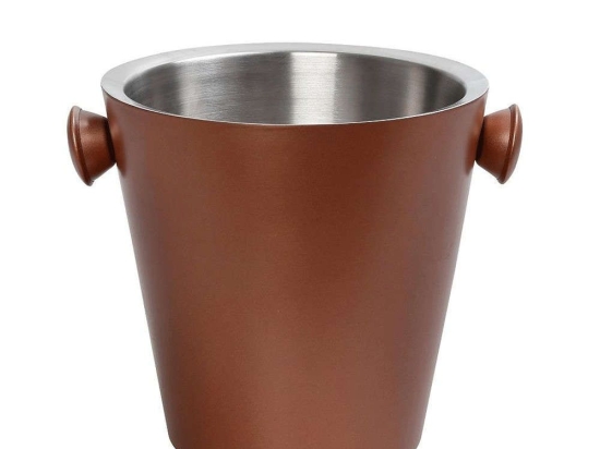 Σαμπανιέρα LMC107 23x23cm 4,8Lt Bronze-Silver Espiel Ανοξείδωτο Ατσάλι