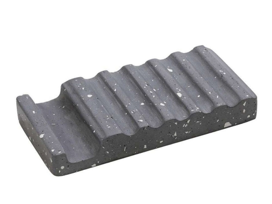 Σαπoυνοθήκη Ορθογώνια TZB108 16x8x2,3cm Dark Grey Espiel Τσιμέντο