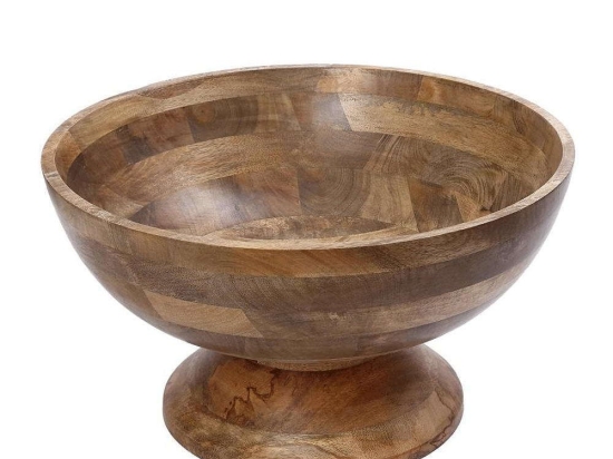 Διακοσμητικό Μπωλ GPA102 Φ45,09x5,4cm Natural Espiel Ξύλο