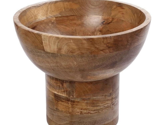 Διακοσμητικό Μπωλ GPA104 Φ27,94x24,13cm Natural Espiel Ξύλο