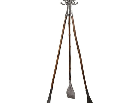 Καλόγερος Κουπιά FLA327 100x100x200cm Silver-Natural Espiel Ξύλο,Αλουμίνιο