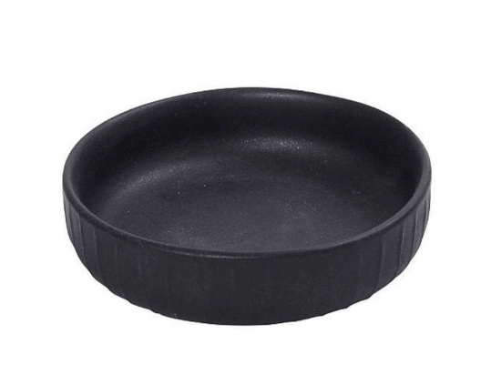Μπωλ Σερβιρίσματος Στρογγυλό Ρηχό Gobi OW2038K6 11,5x3cm Black Espiel Πορσελάνη