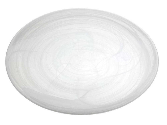 Πιατέλα Σερβιρίσματος Στρογγυλή Atlas HOR1326K6 37cm White Espiel Γυαλί